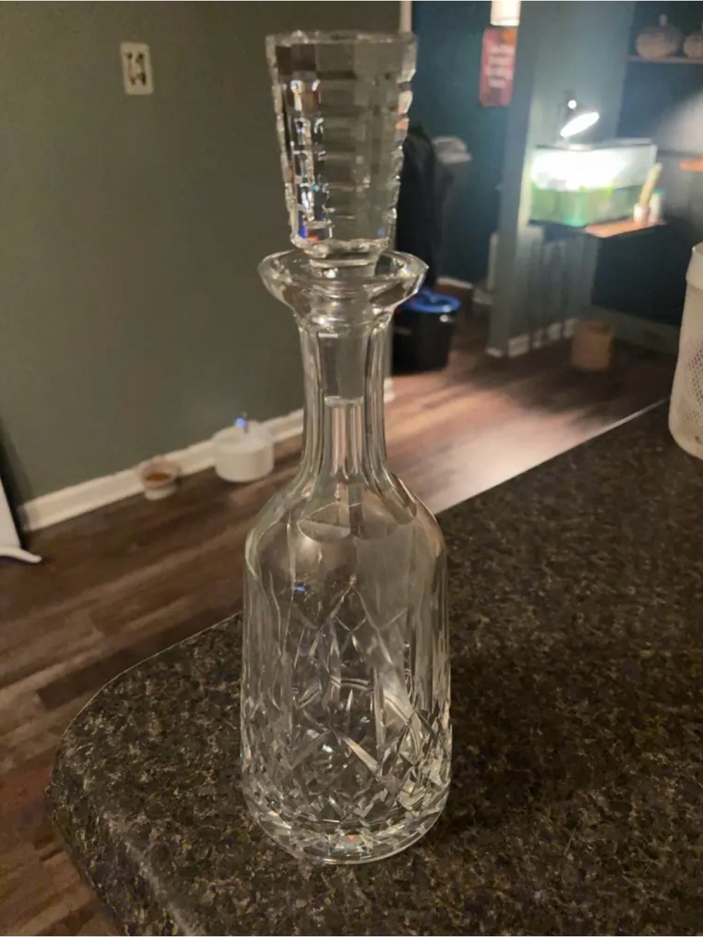 Waterford Clear Crystal Cut Decanter with Stopper